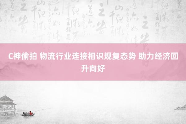 C神偷拍 物流行业连接相识规复态势 助力经济回升向好