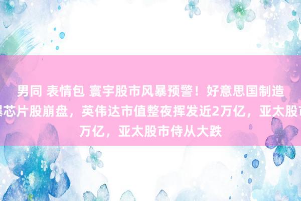 男同 表情包 寰宇股市风暴预警！好意思国制造业疲软引爆芯片股崩盘，英伟达市值整夜挥发近2万亿，亚太股市侍从大跌