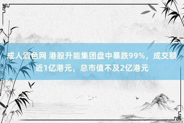 成人酒色网 港股升能集团盘中暴跌99%，成交额近1亿港元，总市值不及2亿港元